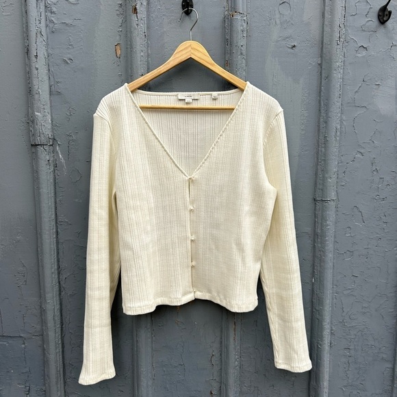 Vince Pearl Button Cardigan, size XL - Picture 3 of 10